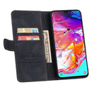 For Samsung Galaxy A70 Reverse Buckle Horizontal Flip PU Leather Case with Holder & Card Slot & Wallet(Black)