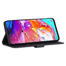 For Samsung Galaxy A70 Reverse Buckle Horizontal Flip PU Leather Case with Holder & Card Slot & Wallet(Black)