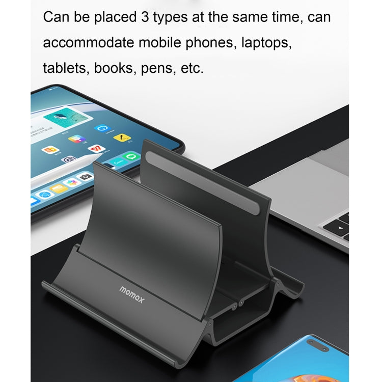 MOMAX KH7E Laptop Desktop Storage Bracket Holder(Grey)