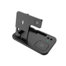 0W01 4 in 1 Multi-function Foldable Fast Charging Wireless Charger Stand for iPhone & Apple Pencil & iWatch & AirPods(Black)