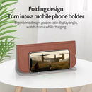 OJD-82 Multifunctional Foldable Wireless Charger Mouse Pad(Brown)
