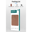 OJD-82 Multifunctional Foldable Wireless Charger Mouse Pad(Brown)