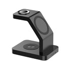 S6 3 In 1 Multi-function Magnetic Wireless Charger Stand for iPhone & iWatch & AirPods(Black)