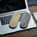 2 In 1 Multi-function Wood Wireless Charging Wireless Charger for iPhone & iWatch & AirPods(Light Wood)