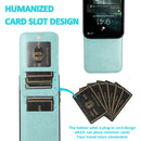 Solid Color PC + TPU Protective Case with Holder & Card Slots For iPhone 13(Green)
