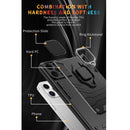 Sliding Camera Cover Design TPU + PC Shockproof Case with Ring Holder For iPhone 13 mini(Black)