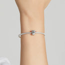 S925 Sterling Silver Cute Cat Beads DIY Bracelet Necklace Accessories