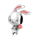 S925 Sterling Silver Vitality Bunny Beads DIY Bracelet Necklace Accessories