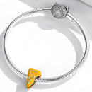 S925 Sterling Silver Delicious Sandwich Beads DIY Bracelet Necklace Accessories