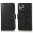 Retro 2 in 1 Detachable Magnetic Horizontal Flip TPU + PU Leather Case with Holder & Card Slots & Photo Frame & Wallet For iPhone 13(Black)