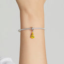 S925 Sterling Silver Delicious Pizza Beads DIY Bracelet Necklace Accessories