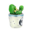 S925 Sterling Silver Cactus Flower Cup Beads DIY Bracelet Necklace Accessories