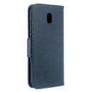 For Xiaomi Redmi 8A Lambskin Texture Pure Color Horizontal Flip PU Leather Case with Holder & Card Slots & Wallet & Lanyard(Blue)