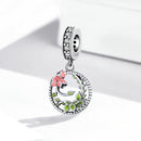 S925 Sterling Silver Fresh Garden Pendant DIY Bracelet Necklace Accessories
