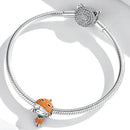 S925 Sterling Silver Smiling Pumpkin Girl Beads DIY Bracelet Necklace Accessories