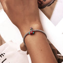 S925 Sterling Silver Christmas Sock Little Black Cat Beads DIY Bracelet Necklace Accessories