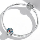 S925 Sterling Silver Clown Snowman Beads DIY Bracelet Necklace Accessories