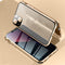 Four-corner Shockproof Anti-peeping Magnetic Metal Frame Double-sided Tempered Glass Case For iPhone 13 mini(Gold)