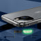 Four-corner Shockproof Anti-peeping Magnetic Metal Frame Double-sided Tempered Glass Case For iPhone 13(Gold)