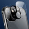 Four-corner Shockproof Anti-peeping Magnetic Metal Frame Double-sided Tempered Glass Case For iPhone 13(Gold)