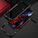 Aurora Series Lens Protector + Metal Frame Protective Case For iPhone 13(Black Silver)