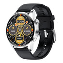 M103 1.35 inch IPS Color Screen IP67 Waterproof Smart Watch, Support Sleep Monitoring / Heart Rate Monitoring / Bluetooth Call / Music Playback, Style: Silicone Strap(Black Silver)