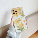 Shockproof TPU Pattern Protective Case For iPhone 11(Wild Chrysanthemum)