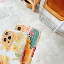 Shockproof TPU Pattern Protective Case For iPhone 11(Wild Chrysanthemum)