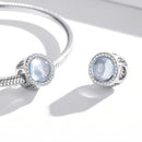 S925 Sterling Silver Christmas Night Snow Scene Beads DIY Bracelet Necklace Accessories