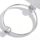 S925 Sterling Silver Navy Bear Beads DIY Bracelet Necklace Accessories