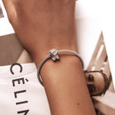 S925 Sterling Silver Navy Bear Beads DIY Bracelet Necklace Accessories