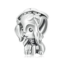 S925 Sterling Silver Shih Tzu Beads DIY Bracelet Necklace Accessories