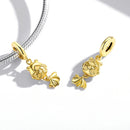 S925 Sterling Silver Small Goldfish Pendant DIY Bracelet Necklace Accessories