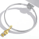S925 Sterling Silver Small Goldfish Pendant DIY Bracelet Necklace Accessories