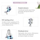 S925 Sterling Silver Small Fish Spit Bubbles Pendant DIY Bracelet Necklace Accessories