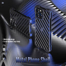 R-JUST RJ-50 Hollow Breathable Armor Metal Shockproof Protective Case For iPhone 13 Pro Max(Deep Space Grey)
