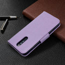 For Xiaomi Redmi 8 Embossing Two Butterflies Pattern Horizontal Flip PU Leather Case with Holder & Card Slot & Wallet & Lanyard(Purple)