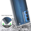 For Motorola Edge 20 Pro Shockproof Scratchproof TPU + Acrylic Protective Case(Black)
