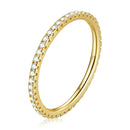 S925 Sterling Silver Fashion Wizard Diamond Women Ring, Size:6(Gold)