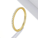 S925 Sterling Silver Fashion Wizard Diamond Women Ring, Size:7(Gold)