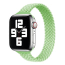 Small Waist Single Loop Nylon Braid Watch Band For Apple Watch Series 7 45mm / 6&SE&5&4 44mm / 3&2&1 42mm, Szie: XS 135mm(Pistachio)