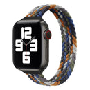 Small Waist Single Loop Nylon Braid Watch Band For Apple Watch Series 7 45mm / 6&SE&5&4 44mm / 3&2&1 42mm, Szie: XS 135mm(Cowboy Colorful)