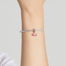 S925 Sterling Silver Double Love Pendant DIY Bracelet Necklace Accessories