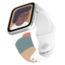 Morandi Series Contrast Color Silicone Watch Band For Apple Watch Ultra 49mm / Series 8&7 45mm / SE 2&6&SE&5&4 44mm / 3&2&1 42mm(2)