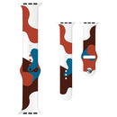 Morandi Series Contrast Color Silicone Watch Band For Apple Watch Ultra 49mm / Series 8&7 45mm / SE 2&6&SE&5&4 44mm / 3&2&1 42mm(4)