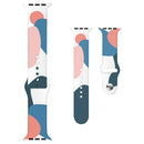 Morandi Series Contrast Color Silicone Watch Band For Apple Watch Ultra 49mm / Series 8&7 45mm / SE 2&6&SE&5&4 44mm / 3&2&1 42mm(6)
