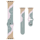 Morandi Series Contrast Color Silicone Watch Band For Apple Watch Ultra 49mm / Series 8&7 45mm / SE 2&6&SE&5&4 44mm / 3&2&1 42mm(7)