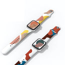 Morandi Series Contrast Color Silicone Watch Band For Apple Watch Ultra 49mm / Series 8&7 45mm / SE 2&6&SE&5&4 44mm / 3&2&1 42mm(1)