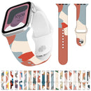 Morandi Series Contrast Color Silicone Watch Band For Apple Watch Ultra 49mm / Series 8&7 45mm / SE 2&6&SE&5&4 44mm / 3&2&1 42mm(13)