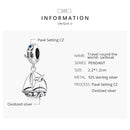 S925 Sterling Silver Zircon Sailboat Pendant DIY Bracelet Necklace Accessories